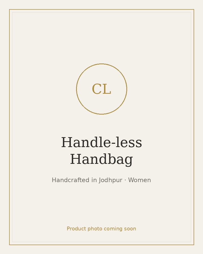 Handle-less Handbag