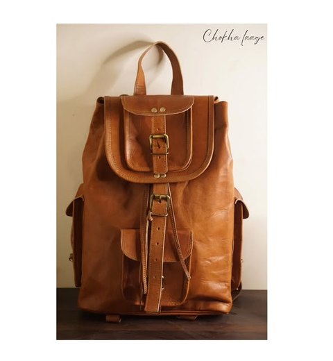 Original Leather Unisex Backpack